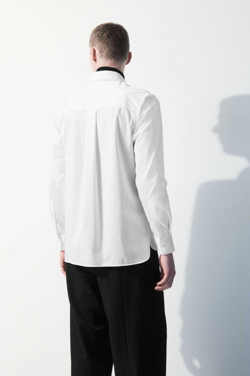 WHITE COS THE ESSENTIAL TAILORED SHIRT | KAH-205634