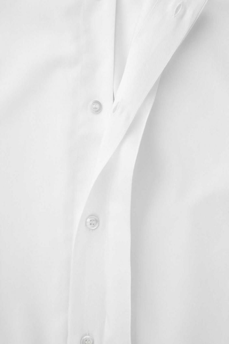 WHITE COS THE ESSENTIAL TAILORED SHIRT | KAH-205634